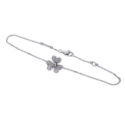 Van Cleef & Arpels ヴァンクリーフ＆アーペル フリヴォル ミニ ブレスレット 750WG ホワイトゴールド ダイヤモンド レディース 磨き済み 【中古】