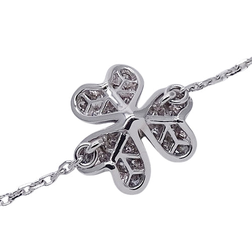 Van Cleef & Arpels ヴァンクリーフ＆アーペル フリヴォル ミニ ブレスレット 750WG ホワイトゴールド ダイヤモンド レディース 磨き済み 【中古】