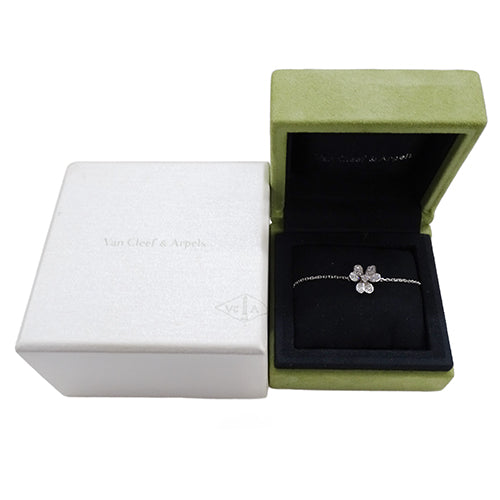 Van Cleef & Arpels ヴァンクリーフ＆アーペル フリヴォル ミニ ブレスレット 750WG ホワイトゴールド ダイヤモンド レディース 磨き済み 【中古】