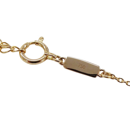 TASAKI タサキ プチ バランス ダイヤモンド ソロ ネックレス アコヤパール 真珠 750SG サクラゴールド レディース P-16743-5-18KSG 磨き済み 【中古】