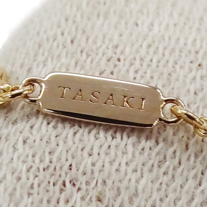 TASAKI タサキ プチ バランス ダイヤモンド ソロ ネックレス アコヤパール 真珠 750SG サクラゴールド レディース P-16743-5-18KSG 磨き済み 【中古】
