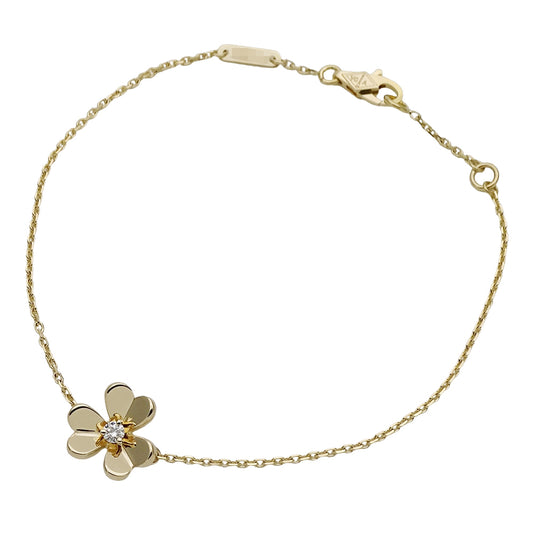 Van Cleef & Arpels ヴァンクリーフ＆アーペル フリヴォル ミニ ブレスレット 750YG イエローゴールド ダイヤモンド レディース 磨き済み 【中古】