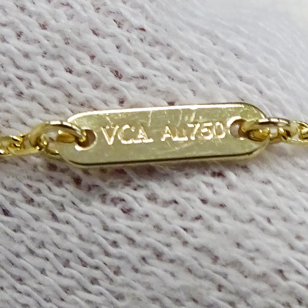 Van Cleef & Arpels ヴァンクリーフ＆アーペル フリヴォル ミニ ブレスレット 750YG イエローゴールド ダイヤモンド レディース 磨き済み 【中古】