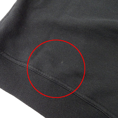 FENDI フェンディ 長袖Ｔシャツ ブラック シルバー コットン レディース メンズ 【中古】
