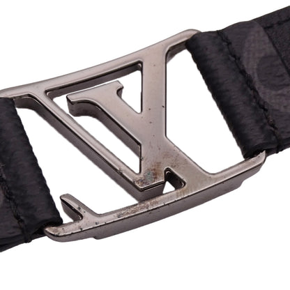 LOUIS VUITTON ルイ・ヴィトン ブラスレ・ホッケンハイム ブレスレット モノグラム・エクリプス メタル ブラック ブラック金具 19 メンズ M6295 【中古】