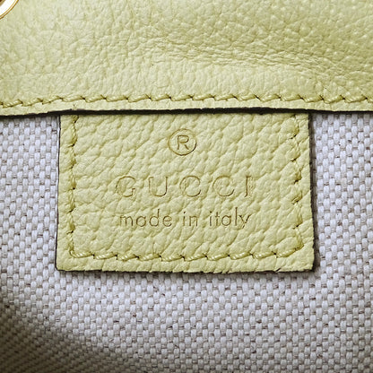 GUCCI グッチ ジャンボ GG ミニバケットバッグ ショルダーバッグ イエロー ベージュ 550620 GGキャンバス レディース 【中古】