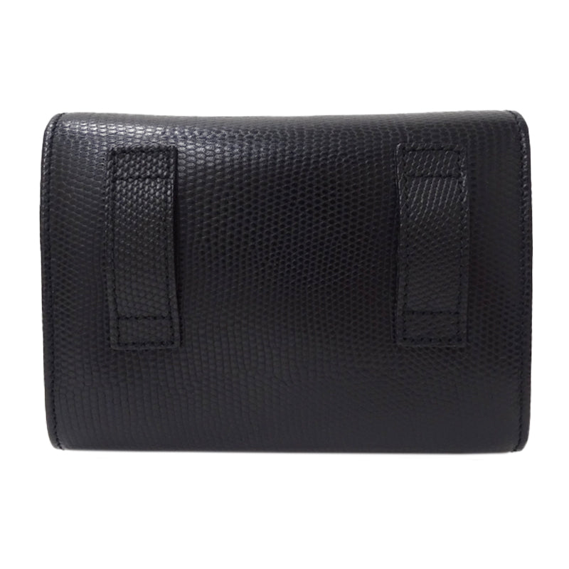 Ferragamo フェラガモ ショルダーバッグ ヴァラリボン ブラック レザー レディース 【中古】