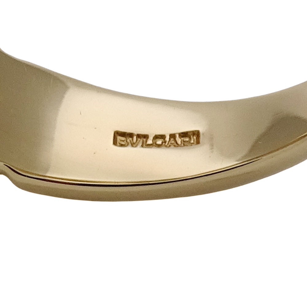 BVLGARI ブルガリ パッソドッピオ リング 指輪 750YG イエローゴールド パール レディース 【中古】