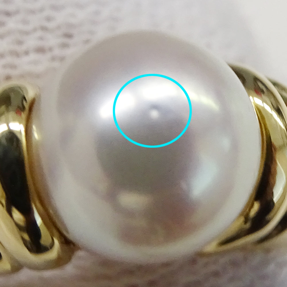 BVLGARI ブルガリ パッソドッピオ リング 指輪 750YG イエローゴールド パール レディース 【中古】