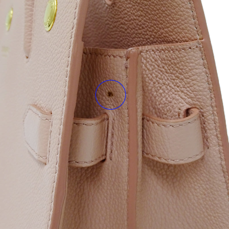 BURBERRY バーバリー 2wayバッグ ピンク レザー レディース 【中古】