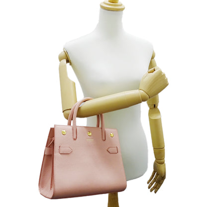 BURBERRY バーバリー 2wayバッグ ピンク レザー レディース 【中古】