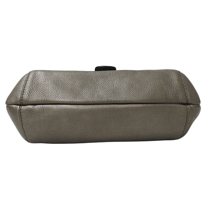 GUCCI グッチ ショルダーバッグ ホースビット バンブー ブロンズ～メタリックグレー 240266 レザー レディース 【中古】