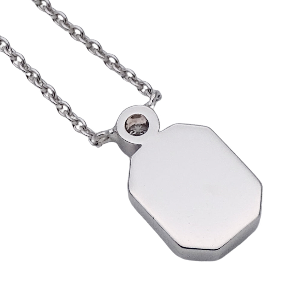 HARRY WINSTON ハリー・ウィンストン HWロゴ ネックレス 750WG ホワイトゴールド ダイヤモンド レディース 磨き済み 【中古】