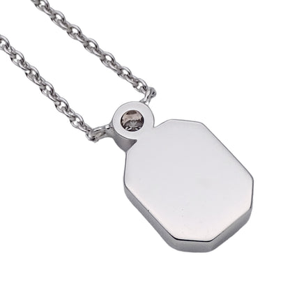 HARRY WINSTON ハリー・ウィンストン HWロゴ ネックレス 750WG ホワイトゴールド ダイヤモンド レディース 磨き済み 【中古】