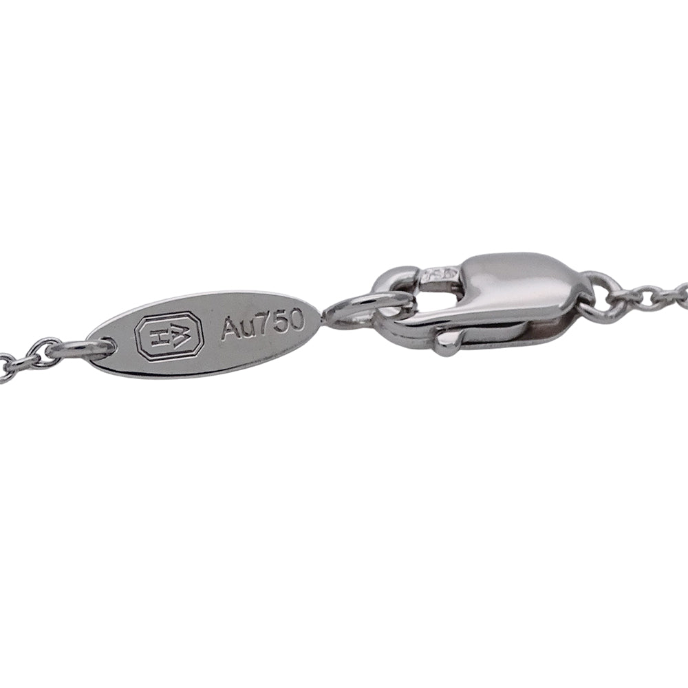 HARRY WINSTON ハリー・ウィンストン HWロゴ ネックレス 750WG ホワイトゴールド ダイヤモンド レディース 磨き済み 【中古】