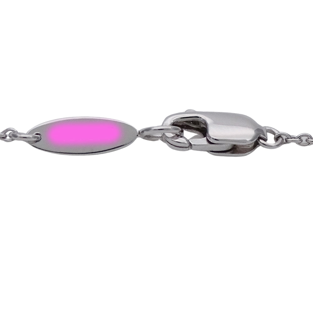 HARRY WINSTON ハリー・ウィンストン HWロゴ ネックレス 750WG ホワイトゴールド ダイヤモンド レディース 磨き済み 【中古】