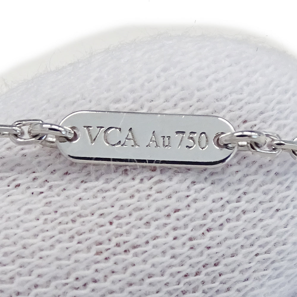 Van Cleef & Arpels ヴァンクリーフ＆アーペル ニドパラディ ネックレス 750WG ホワイトゴールド ダイヤモンド レディース 磨き済み 【中古】