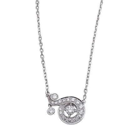 Van Cleef & Arpels ヴァンクリーフ＆アーペル ニドパラディ ネックレス 750WG ホワイトゴールド ダイヤモンド レディース 磨き済み 【中古】
