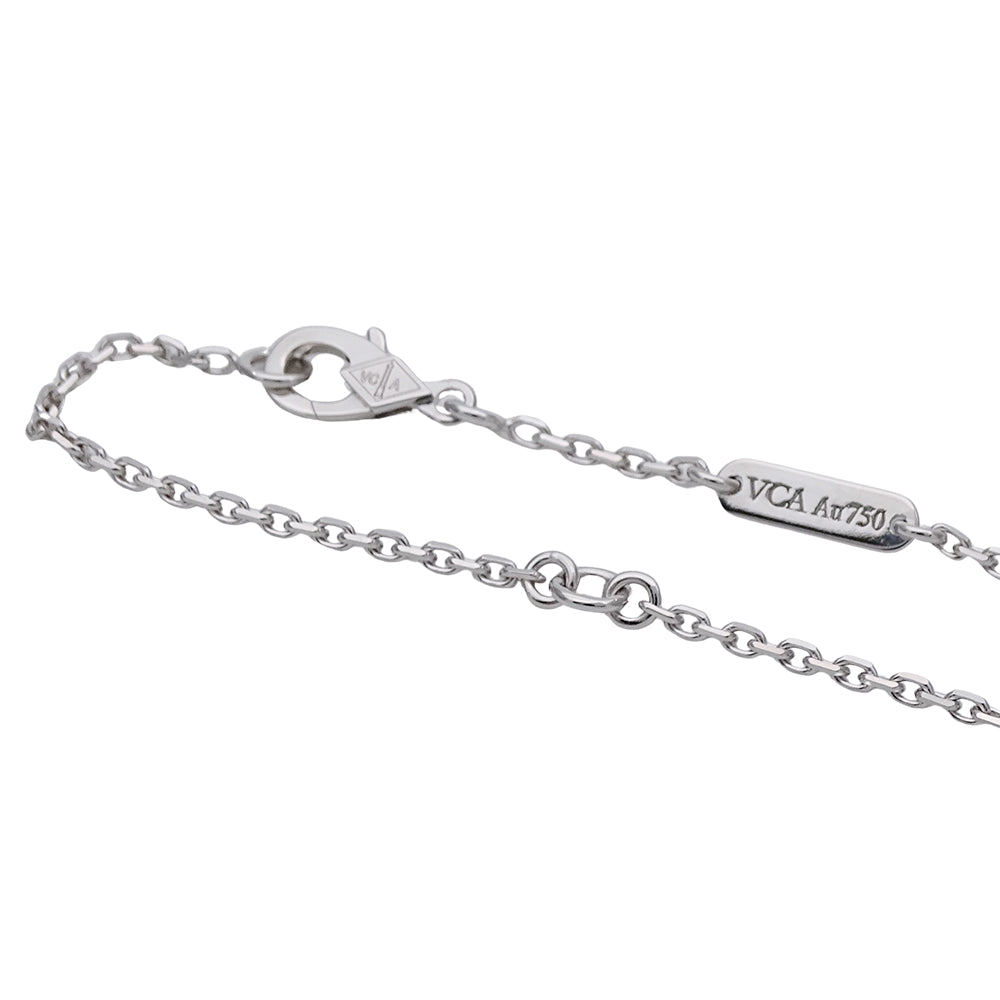 Van Cleef & Arpels ヴァンクリーフ＆アーペル ニドパラディ ネックレス 750WG ホワイトゴールド ダイヤモンド レディース 磨き済み 【中古】