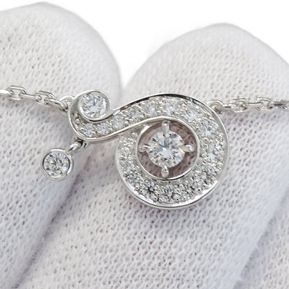 Van Cleef & Arpels ヴァンクリーフ＆アーペル ニドパラディ ネックレス 750WG ホワイトゴールド ダイヤモンド レディース 磨き済み 【中古】