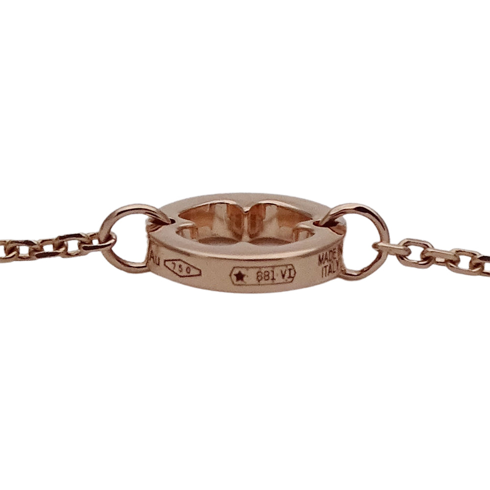 BVLGARI ブルガリ フィオレヴァー ブレスレット 750PG ピンクゴールド ダイヤモンド ML レディース 磨き済み 【中古】