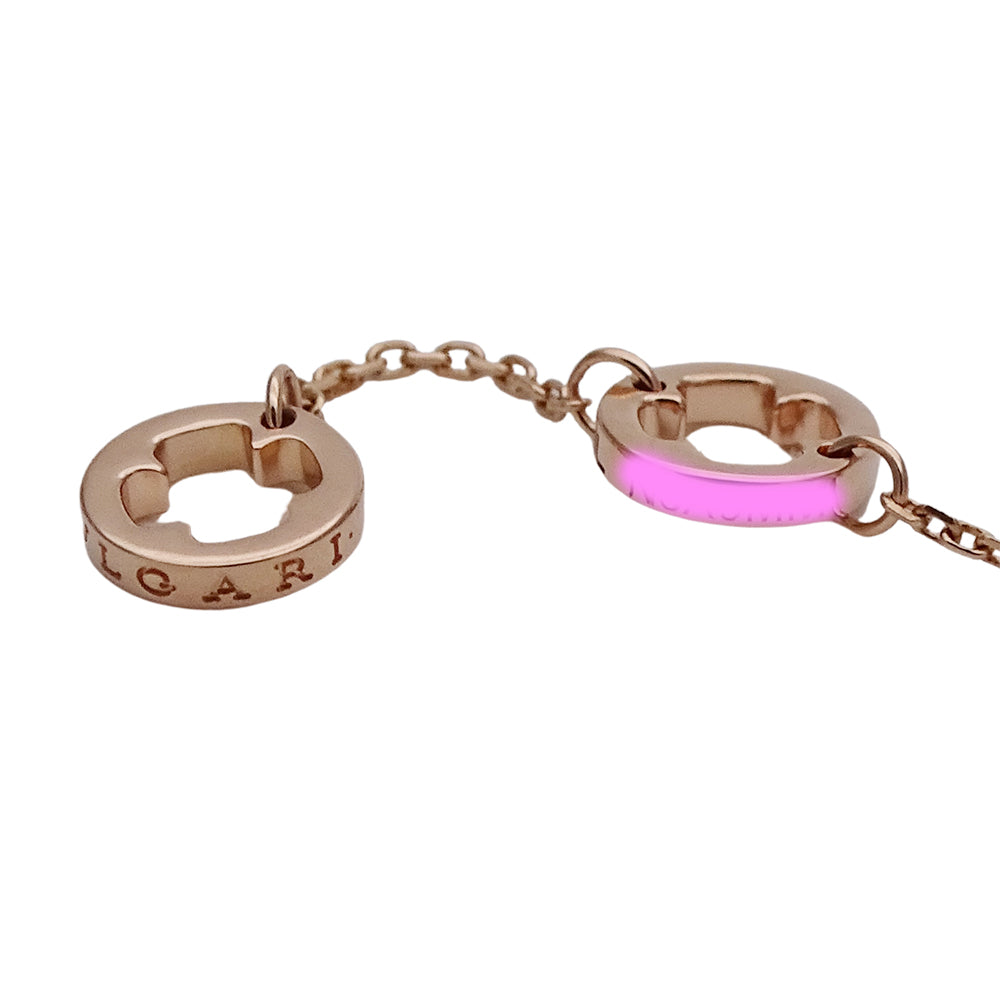 BVLGARI ブルガリ フィオレヴァー ブレスレット 750PG ピンクゴールド ダイヤモンド ML レディース 磨き済み 【中古】