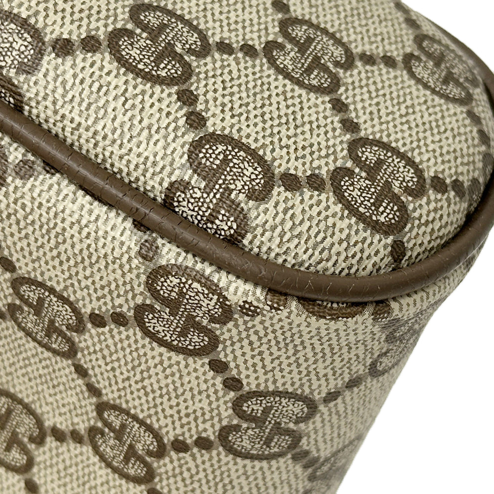 GUCCI グッチ ポーチ シェリー GGプラス ブラウン 89・01 PVC レディース メンズ 【中古】