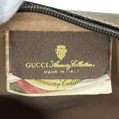 GUCCI グッチ ポーチ シェリー GGプラス ブラウン 89・01 PVC レディース メンズ 【中古】