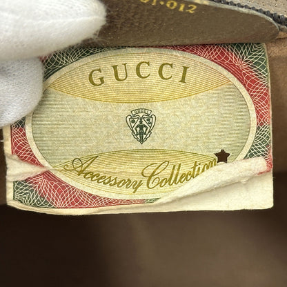 GUCCI グッチ ポーチ シェリー GGプラス ブラウン 89・01 PVC レディース メンズ 【中古】