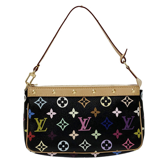 LOUIS VUITTON ルイ・ヴィトン ポシェット・アクセソワール ハンドバッグ モノグラム・マルチカラー ノワール M92648 モノグラムマルチカラー レディース 【中古】