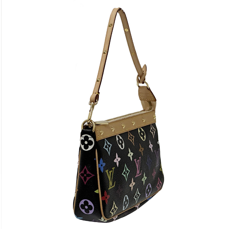 LOUIS VUITTON ルイ・ヴィトン ポシェット・アクセソワール ハンドバッグ モノグラム・マルチカラー ノワール M92648 モノグラムマルチカラー レディース 【中古】