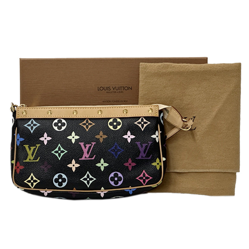 LOUIS VUITTON ルイ・ヴィトン ポシェット・アクセソワール ハンドバッグ モノグラム・マルチカラー ノワール M92648 モノグラムマルチカラー レディース 【中古】