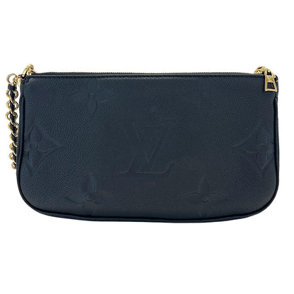 LOUIS VUITTON ルイ・ヴィトン ミュルティ ポシェット アクセソワール 2wayバッグ モノグラム アンプラント ノワール M80399 モノグラムアンプラント レディース 【中古】