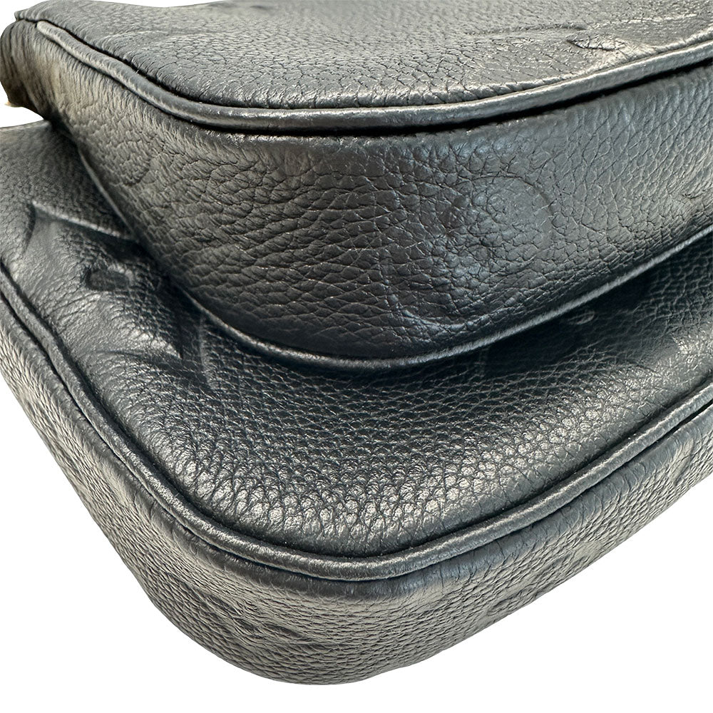 LOUIS VUITTON ルイ・ヴィトン ミュルティ ポシェット アクセソワール 2wayバッグ モノグラム アンプラント ノワール M80399 モノグラムアンプラント レディース 【中古】