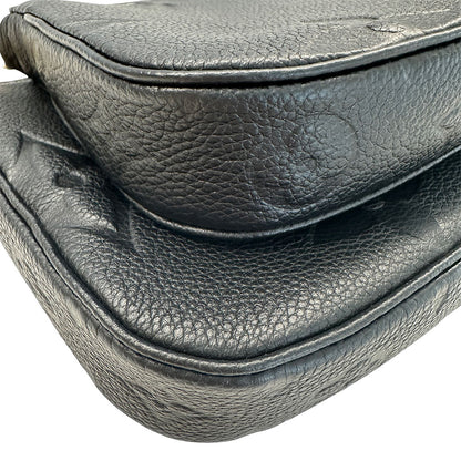 LOUIS VUITTON ルイ・ヴィトン ミュルティ ポシェット アクセソワール 2wayバッグ モノグラム アンプラント ノワール M80399 モノグラムアンプラント レディース 【中古】