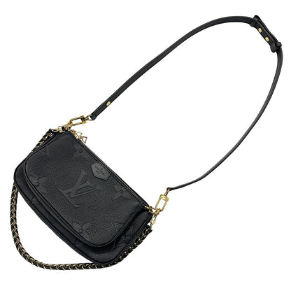 LOUIS VUITTON ルイ・ヴィトン ミュルティ ポシェット アクセソワール 2wayバッグ モノグラム アンプラント ノワール M80399 モノグラムアンプラント レディース 【中古】