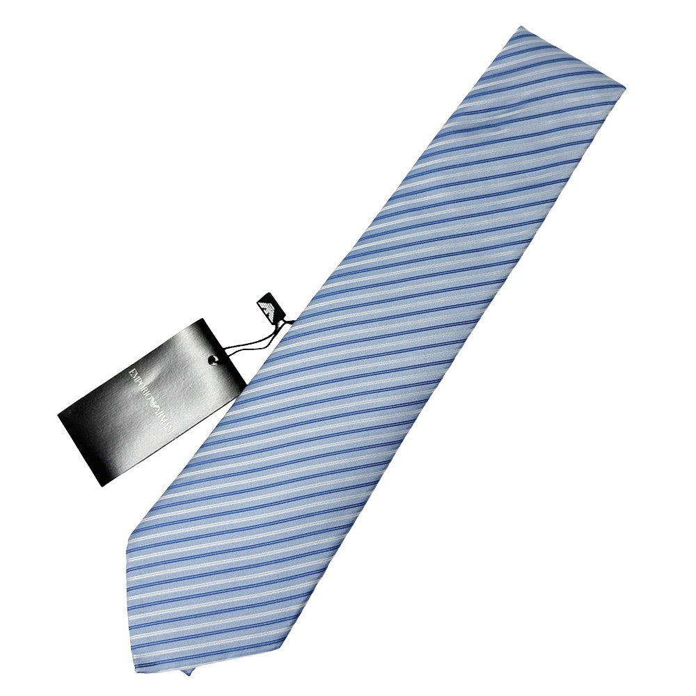 Emporio Armani エンポリオ・アルマーニ ネクタイ ブルー シルク メンズ 【中古】
