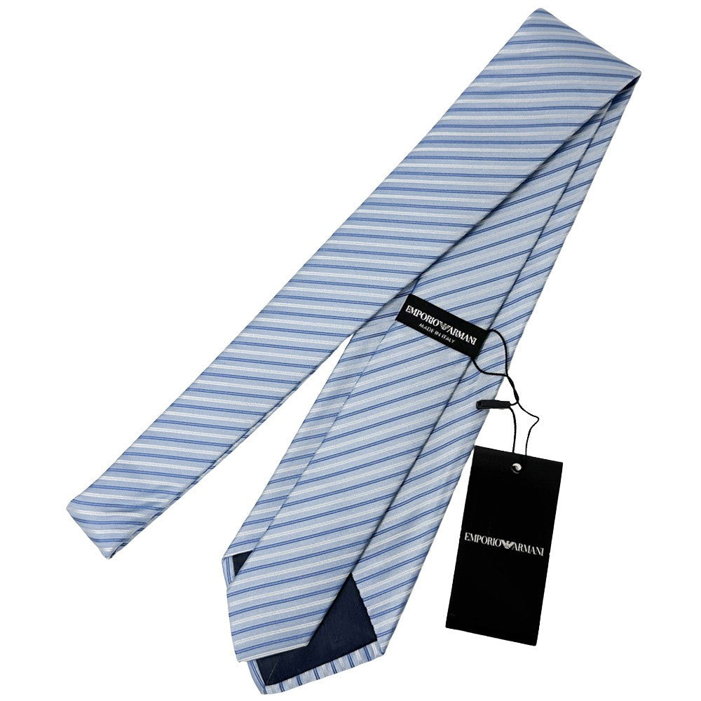 Emporio Armani エンポリオ・アルマーニ ネクタイ ブルー シルク メンズ 【中古】