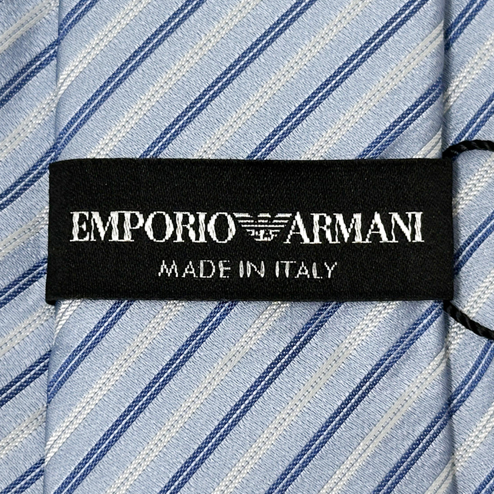 Emporio Armani エンポリオ・アルマーニ ネクタイ ブルー シルク メンズ 【中古】