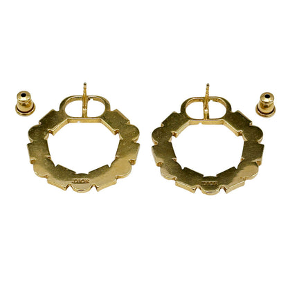 Dior ディオール ピアス フェイクパール ゴールド レディース 【中古】