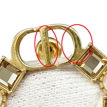 Dior ディオール ピアス フェイクパール ゴールド レディース 【中古】