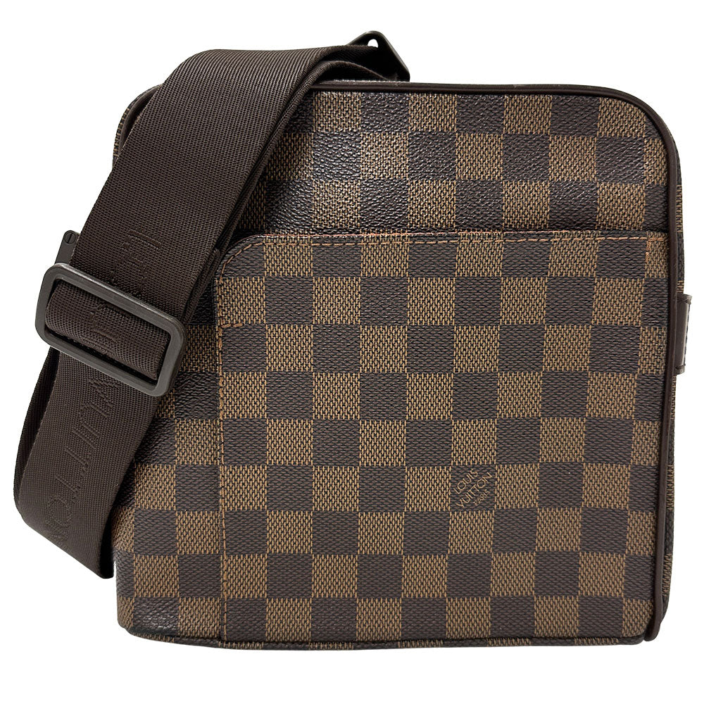 LOUIS VUITTON ルイ・ヴィトン オラフ PM ショルダーバッグ ダミエ ダミエエベヌ N41442 ダミエキャンバス レディース 【中古】