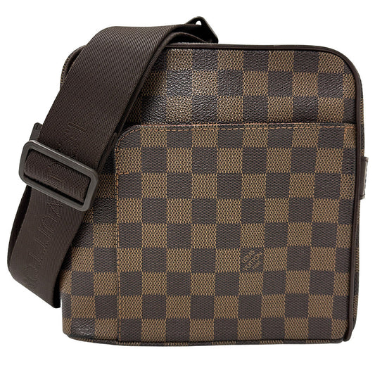LOUIS VUITTON ルイ・ヴィトン オラフ PM ショルダーバッグ ダミエ ダミエエベヌ N41442 ダミエキャンバス レディース 【中古】
