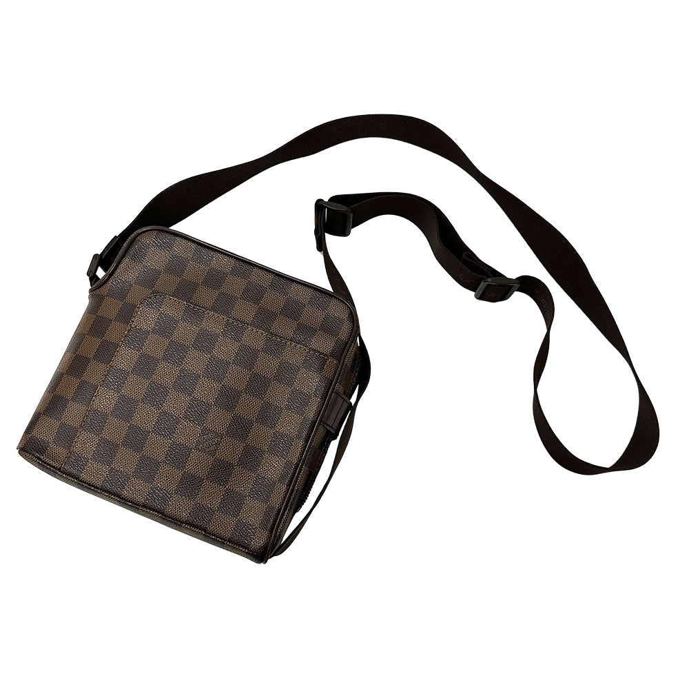 LOUIS VUITTON ルイ・ヴィトン オラフ PM ショルダーバッグ ダミエ ダミエエベヌ N41442 ダミエキャンバス レディース 【中古】