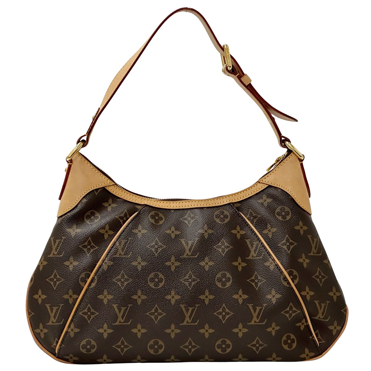 LOUIS VUITTON ルイ・ヴィトン テムズ GM ショルダーバッグ モノグラム ブラウン M56383 モノグラムキャンバス レディース 【中古】