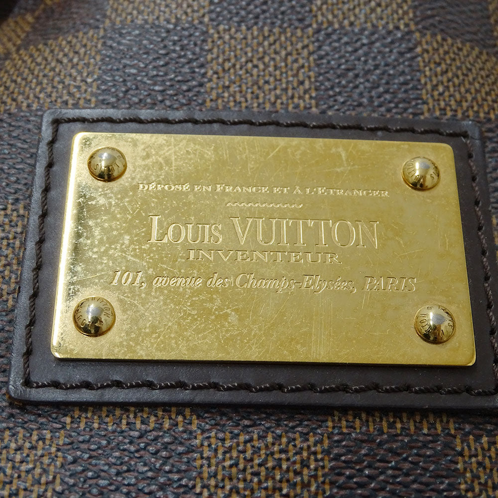 LOUIS VUITTON ルイ・ヴィトン ハムステッドMM トートバッグ ダミエ ブラウン N51204 ダミエキャンバス レディース 【中古】
