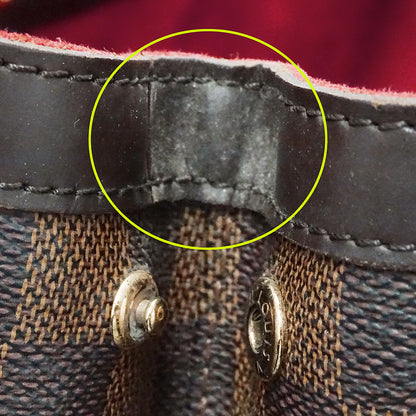 LOUIS VUITTON ルイ・ヴィトン ハムステッドMM トートバッグ ダミエ ブラウン N51204 ダミエキャンバス レディース 【中古】