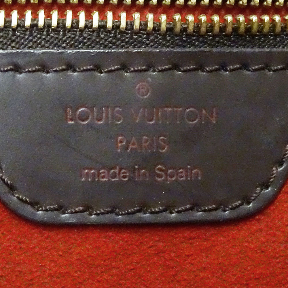LOUIS VUITTON ルイ・ヴィトン ハムステッドMM トートバッグ ダミエ ブラウン N51204 ダミエキャンバス レディース 【中古】