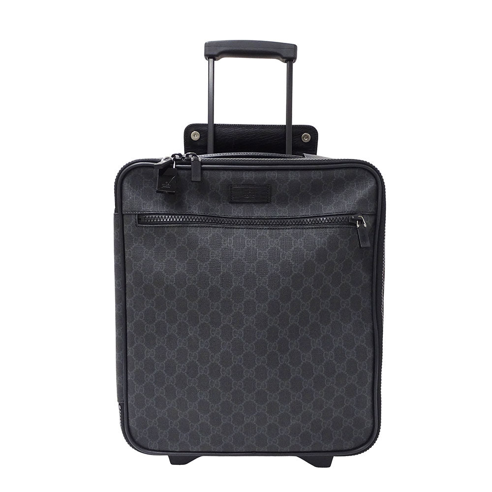 GUCCI グッチ キャリーバッグ GGスプリーム ブラック 170668 GGスプリームキャンバス メンズ 【中古】