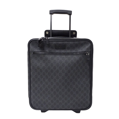 GUCCI グッチ キャリーバッグ GGスプリーム ブラック 170668 GGスプリームキャンバス メンズ 【中古】